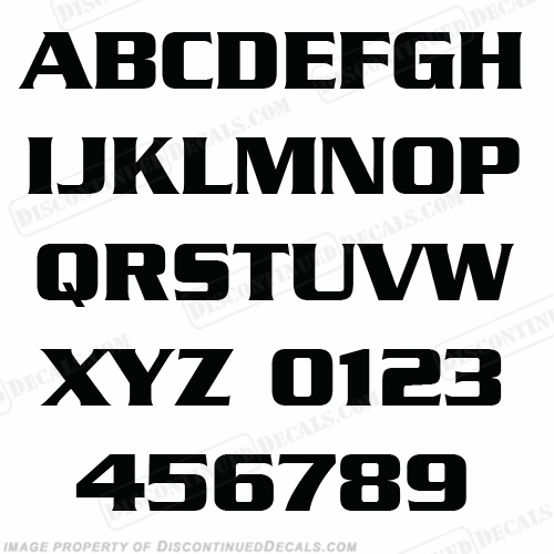 Registration Numbers &amp; Letters Decal Kit (Standard Block Font) - Any Color! INCR10Aug2021