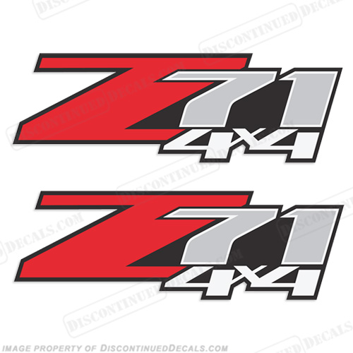 Chevy Z71 4X4 Truck Decals - (Set of 2) INCR10Aug2021