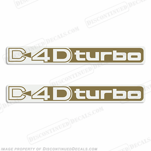 Toyota Landcruiser D4D Turbo Decals (Set of 2) - Any Color! INCR10Aug2021