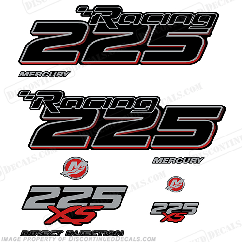 Mercury Racing Optimax 225XS DFI DECAL SET 8M0121263  225, 225-xs, 225 xs, xs, 2016, 2017 Mercury Racing 225 hp Optimax 225XS decal set replica (All domed decals and emblem as flat vinyl decals Non OEM)  Referenced Part number: 8M0121263  Made as decal Upgrade for 2006-2017 Outboard motor covers. RACE OUTBOARD HIGH PERFORMANCE 3.2L 300XS OPTIMAX 1.62:1 300 XS L SM PN: 881288T64 ,898103T93, 8M0121265. , INCR10Aug2021