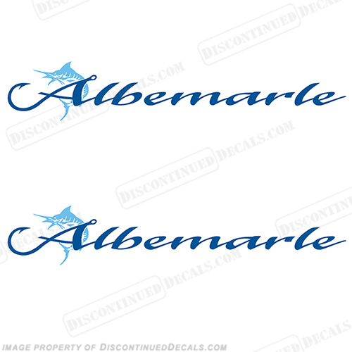 Albemarle Boat Logo Decals - Set of 2 INCR10Aug2021