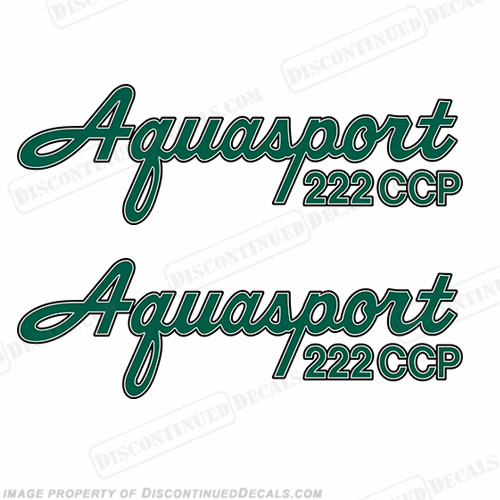 Aquasport 222 CCP Boat Decals (Set of 2) - Any Color INCR10Aug2021