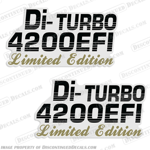 Toyota Landcruiser Di-Turbo 4200 EFI Limited Edition Decals - Set of 2 toyota, landcruiser, 4200, Di, di, turbo, efi, limited, edition, decals, automobile, auto, cars, truck, stickers, decal, set, of, 2, 