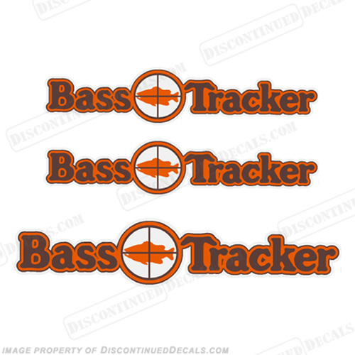 Bass Tracker Target Boat Decal Package - 1970s 70, 70s, INCR10Aug2021