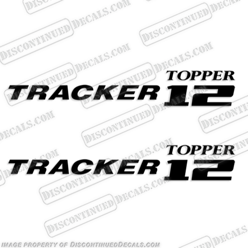 Tracker Topper 12 Boat Decals - Any Color!   boat, decals, stickers, decal, tracker, boats, topper, 12, 14, 18, 