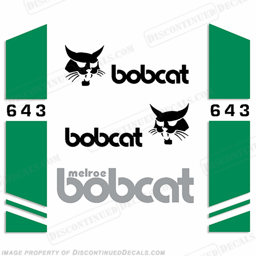 Bobcat 643 Skid Steer Decal Kit INCR10Aug2021