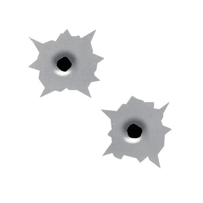 Bullet Hole Decals (set of 2) INCR10Aug2021
