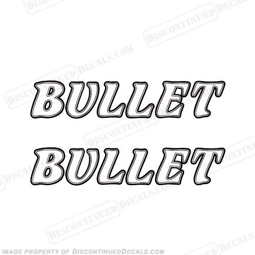 Bullet Boat Logo Decals (Set of 2) INCR10Aug2021