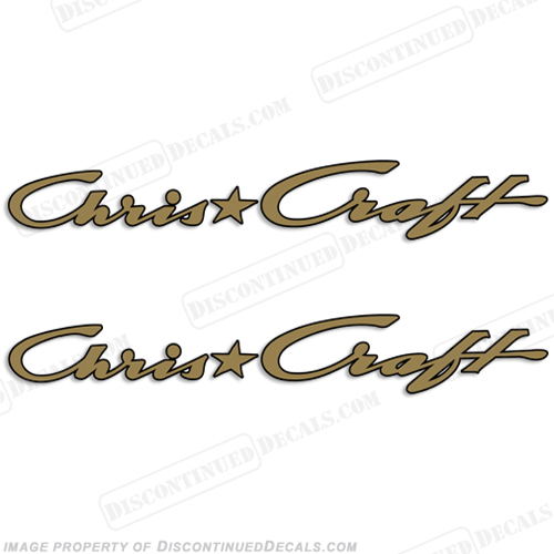 Chris Craft Boats Logo Decals - 2 Color! INCR10Aug2021