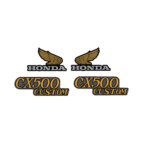 Reproduction honda motorcycle decals emblems #5