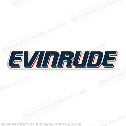 "Evinrude" Large Side Single Decal  INCR10Aug2021