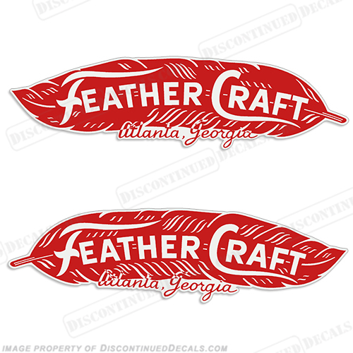 Feather Craft Atlanta Georgia Decals (Set of 2) INCR10Aug2021