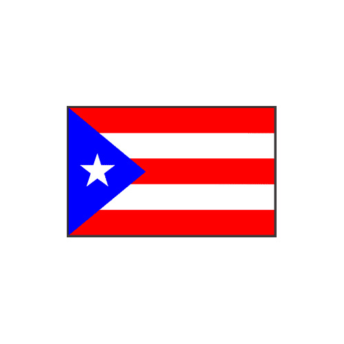 Flag Decal - Puerto Rico 6" INCR10Aug2021