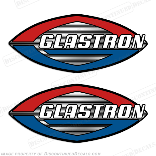 Glastron Boat Decals (Set of 2) - Chrome Accents INCR10Aug2021