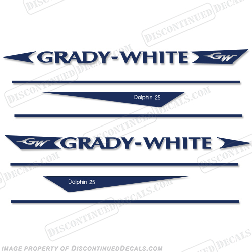 Grady White Dolphin 25 Decal Kit Gradywhite, 25, 25, twenty five, dolphin, INCR10Aug2021