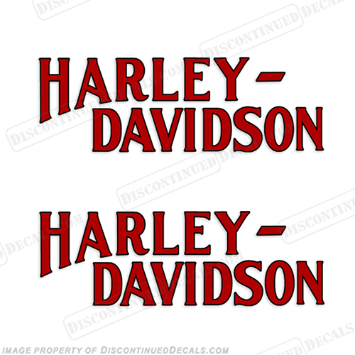 Harley-Davidson Fuel Tank Motorcycle Decals (Set of 2) - Style 14 INCR10Aug2021