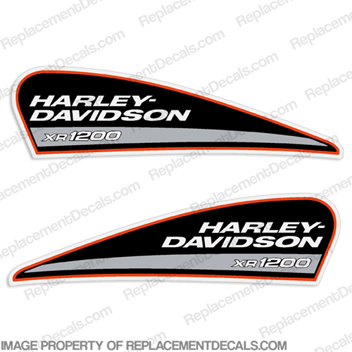Harley-Davidson XR1200 Fuel Tank Motorcycle Decals (Set of 2) xr 1200, harley davidson, INCR10Aug2021