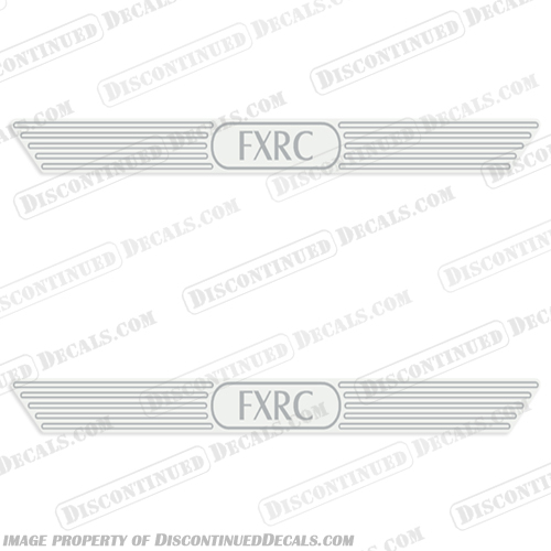 1987 Harley-Davidson FXRC Fuel Tank Decals - Any Color!  harley, davidson, fxrc, fuel, tank, decal, decals, motorcycle, motor, bike, 1987, any, color, single, set, of, 2, die, cut, clear, stickers, street, vintage, 