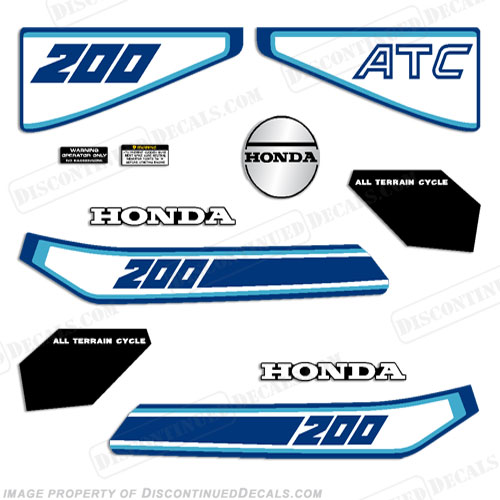 Honda 250r atc decals #2