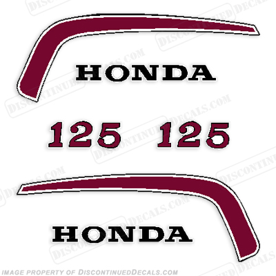 Reproduction decals honda motorcycle #2