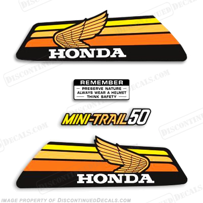 Reproduction decals honda motorcycle #3