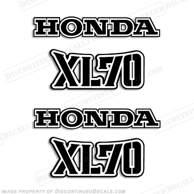 Reproduction honda motorcycle decals emblems