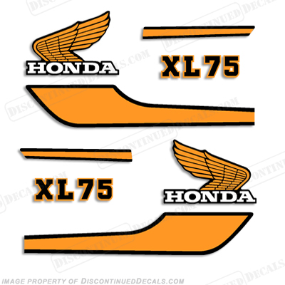 Honda vintage decals for motorcycles #2
