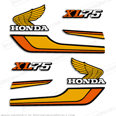 Honda vintage decals for motorcycles #1