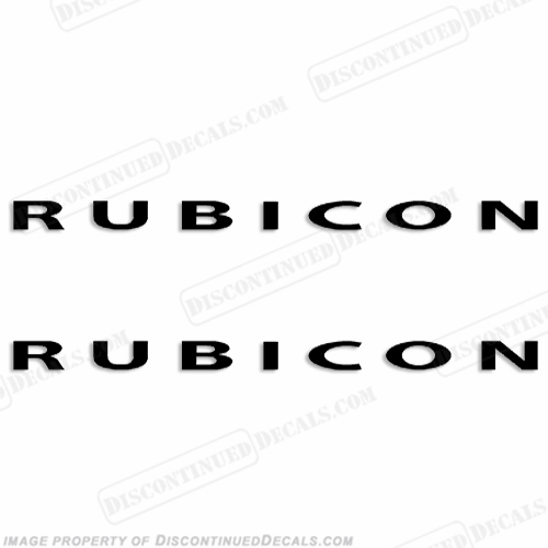 Jeep "RUBICON" Decals (Set of 2) INCR10Aug2021