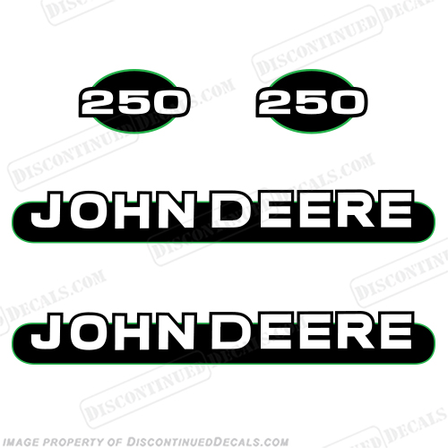John Deere 250 Skid Steer Decals INCR10Aug2021