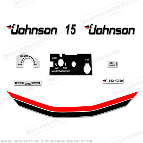 Johnson 1983 15hp Decals INCR10Aug2021