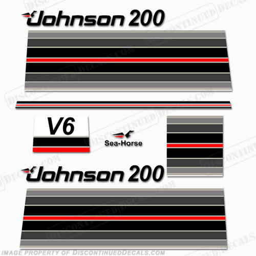 Johnson 1982 200hp Decals INCR10Aug2021
