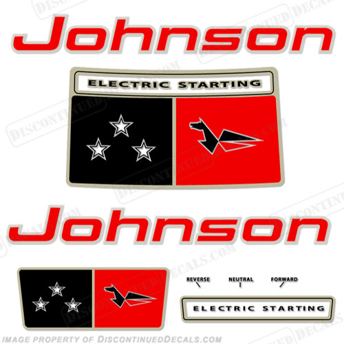 Johnson 1963 28hp Electric Decals INCR10Aug2021