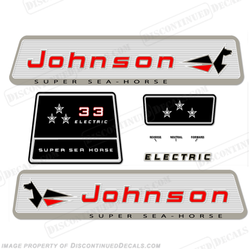 Johnson 1965 33hp - Electric Decals INCR10Aug2021