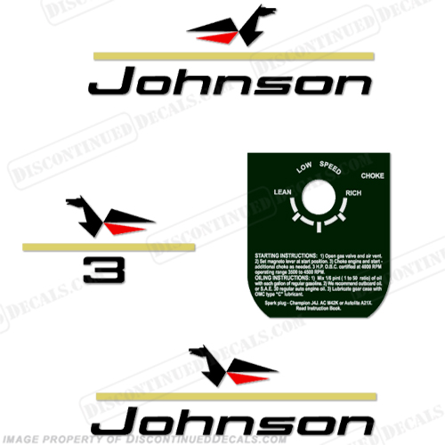 Johnson 1967 3hp Decals INCR10Aug2021