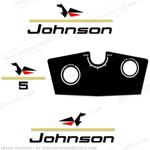 Johnson 1967 5hp Decals INCR10Aug2021
