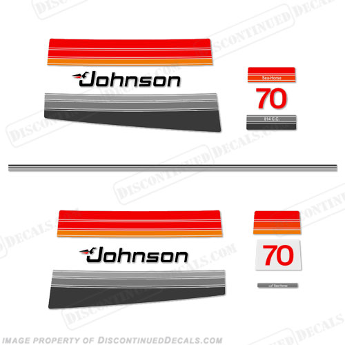 Johnson 1980 70hp Decals INCR10Aug2021