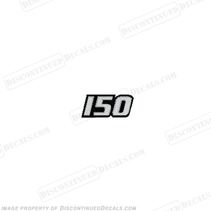 Johnson Single "150" Decal ocean, pro, ocean pro, ocean-pro, INCR10Aug2021