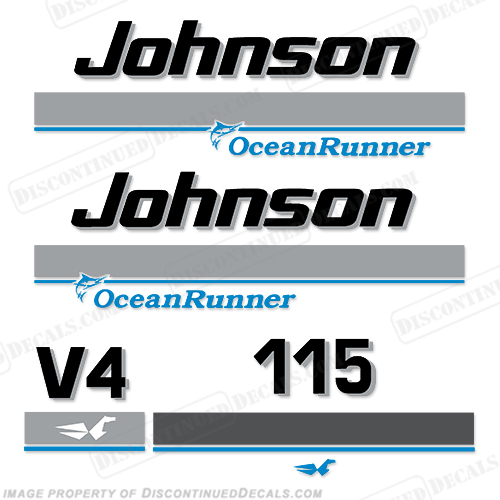 Johnson 115hp OceanRunner Decals ocean runner, ocean-runner, INCR10Aug2021