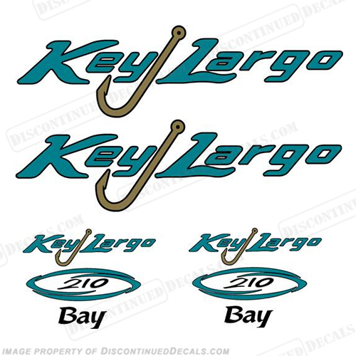 Key Largo 210 Bay Boat Decal Package INCR10Aug2021