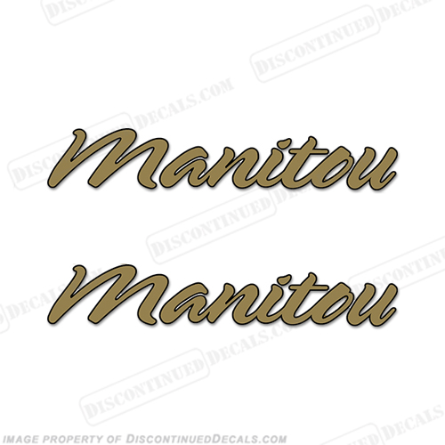 Manitou Boat Logo Decals (Set of 2) - 2 Color! INCR10Aug2021