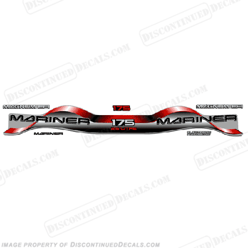 Mariner 175hp 2.5 Decal Kit - Red INCR10Aug2021