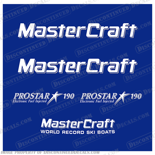 MasterCraft ProStar 190 Electronic Fuel Injection Boat Decals  Master, Craft, 1990's, 1980's, 1980s, 1990s, 90, 80, 90's, 80's, 90s, 80s, 190, pro, star, prostar, electronic, fuel, injection, efi, sport, ski, boat, decals, mastercraft, prosport, 1991, 1992, 1993, 1994, 1995, 1996, 1997, 190, 