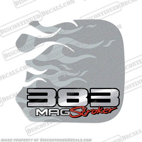 Mercury Mercruiser 383 Mag Stroker Flame Arrestor Decal  mercruiser, mercury, 383, mag, stroker, flame, arrestor, decal, sticker, emblem, logo,
