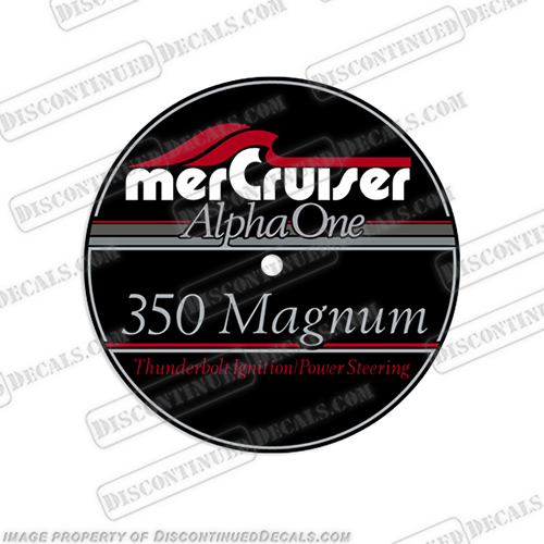 Mercruiser 350 Magnum Flame Arrestor Decal   mercruiser, mer, cruiser, 43, 4, 3, mpi, engine, valve, 454, flame, arrestor, mercury, decal, sticker, 350, alpha, one, INCR10Aug2021
