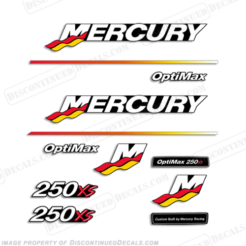 Mercury 250XS Racing Decal Kit - 2003 - 2004 INCR10Aug2021