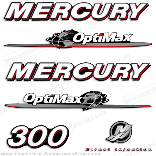 Mercury 300hp Optimax Decal Kit 2007 - 2012 INCR10Aug2021