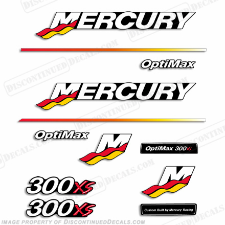 Mercury 300XS Racing Decal Kit - 2003 - 2004 300, 300-xs, 300 xs, xs, INCR10Aug2021