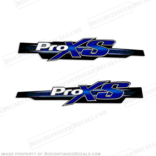 Mercury Single "PROXS" Side Cowl Decals - Blue pro xs, optimax proxs, optimax pro xs, optimax pro-xs, pro-xs, INCR10Aug2021