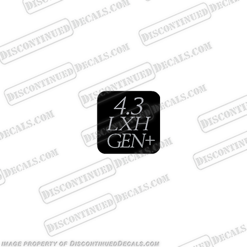 Mercruiser 4.3 LXH Gen+ Decal   mercruiser, mer, cruiser, lx, lxh, 43, 4, 3, mpi, engine, valve, 4.3, lx, gen, +, 454, flame, arrestor, mercury, decal, sticker, INCR10Aug2021